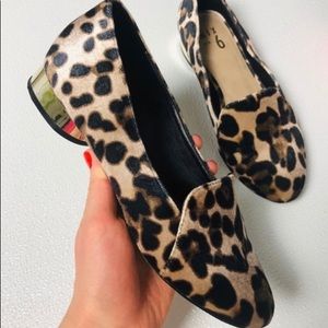 NEVER WORN Animal Print Loafer